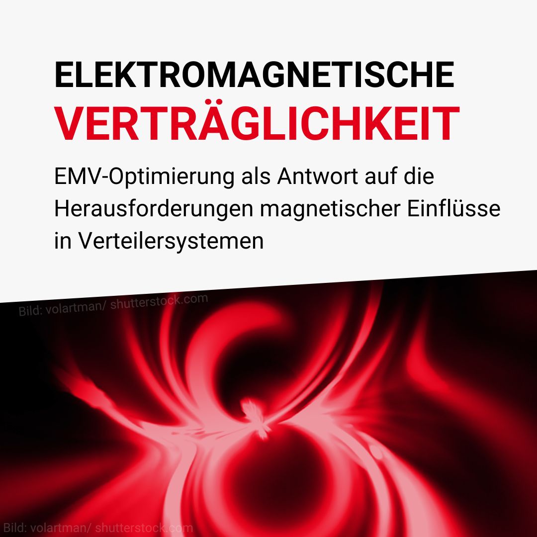 Eine Grafik für einen Glossarartikel. Auf der Grafik steht, dass es im Artikel darum geht, Elektromagnetische Verträglichkeit (EMV) zu erklären.